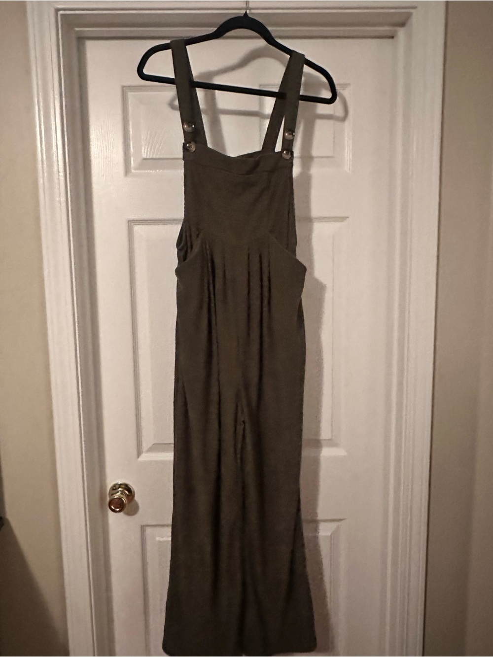 Olive Green Wide-Leg Maternity Jumpsuit